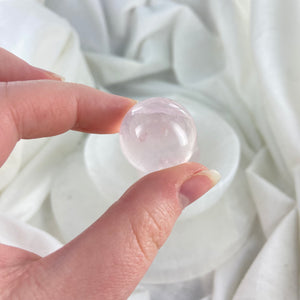 Mini Rose Quartz Sphere