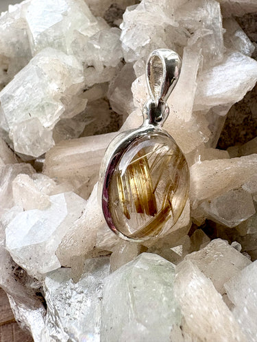 Rutilated  Quartz 7 | Pendant 925 Sterling Silver