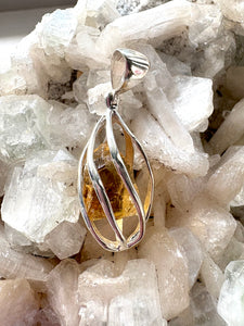 Citrine Natural 4 | 925 Sterling Silver Pendant