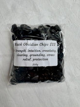 Black Obsidian Crystal Chips | 200g