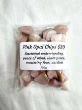 Pink Opal Crystal Chips | 100grams