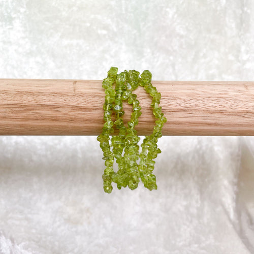 Peridot | Chip Bracelet | Crystal Life Australia | Crystal Shop | Brisbane