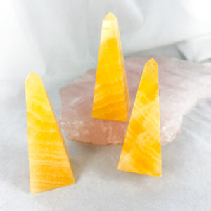 Orange Calcite  | Obelisk | Crystal Life Australia | Crystal Shop | Brisbane
