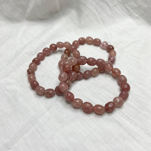 Strawberry Quartz | Tumble Bracelet