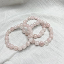 Rose Quartz Aura | Tumble Bracelet