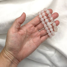 Rose Quartz Aura | Tumble Bead Bracelet | Crystal Life Australia