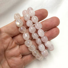 Rose Quartz Aura | Tumble Bead Bracelet | Crystal Life Australia