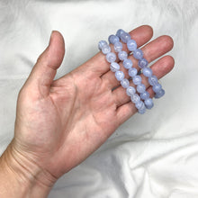 Blue Lace Agate  | Tumble Bead Bracelet | Crystal Life Australia