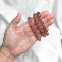 Strawberry Quartz | Tumble Bead Bracelet | Crystal Life Australia