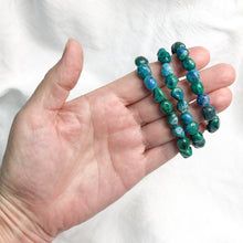 Chrysocolla | Tumble Bead Bracelet | Crystal Life Australia
