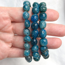 Blue Apatite | Tumble Bead Bracelet | Crystal Life Australia
