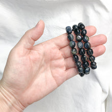 Blue Tiger Eye   | Tumble Bead Bracelet | Crystal Life Australia