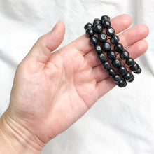 Shungite|Tumble Bead Bracelet | Crystal Life Australia 