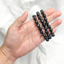 Jet | Tumble Bead Bracelet |Crystal Life Australia