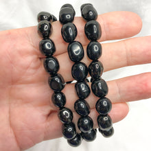 Jet | Tumble Bead Bracelet |Crystal Life Australia