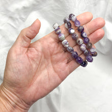 Chevron Amethyst | Tumble Bead Bracelet | Crystal Life Australia