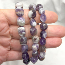 Chevron Amethyst | Tumble Bead Bracelet | Crystal Life Australia