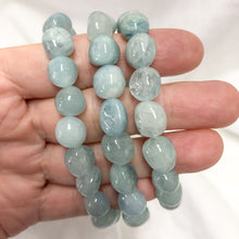 Aquamarine   | Tumble  Bead  Bracelet | Crystal Life Australia
