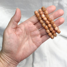 Orange Moonstone | Tumble Bead Bracelet | Crystal Life Australia
