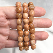 Orange Moonstone | Tumble Bead Bracelet | Crystal Life Australia
