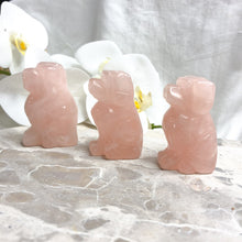 Rose Quartz | Crystal Dog Figurine | Crystal Life Australia
