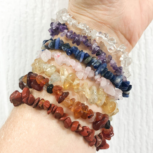 Ultimate Chakra Bracelet Set  |  7 Chip Bracelets