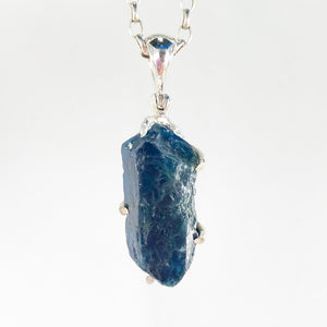 Blue Apatite | Sterling Silver Pendant | Ajna Jewels & Gems | Crystal Shop | Brisbane | Australia