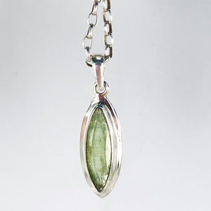 Green kyanite | Sterling Silver Pendant | Ajna Jewels & Gems | Crystal Shop | Brisbane | Australia