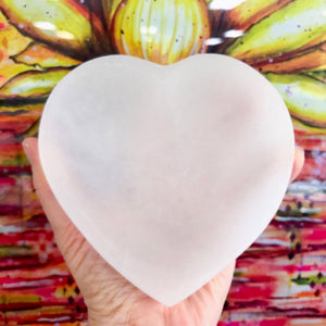 Selenite | Heart Bowl 12cm | Ajna Jewels & Gems | Crystal Shop | Brisbane | Australia