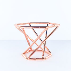 Rose Gold Metal Sphere Stand