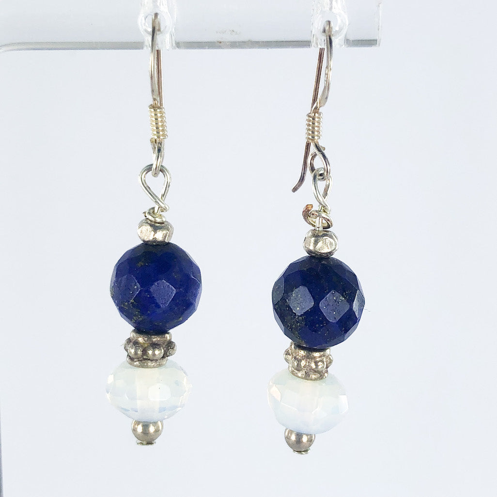 Lapis Lazuli & Opalite |Earings | Ajna Jewels & Gems | Crystal Shop | Brisbane | Australia