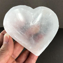 REDUCED Selenite | Heart Charging Bowl 7cm with Imperfections