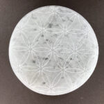 Selenite | Flower of Life Charging Plate Round 10cm