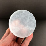 Selenite Charging Plate | Round 7cm | Cleanse * Charge * Amplify